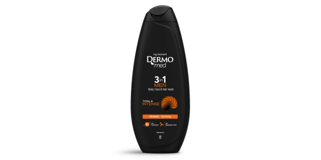DERMOMED 3in1 MEN INTENSE 450 ml mycí gel na tělo, obličej i vlasy                                                                                                                                                                                        